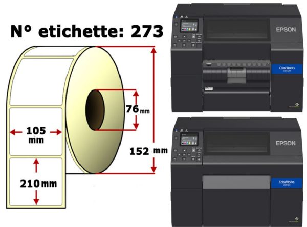 Etichette per EPSON Colorworks C6500 Ae/Pe