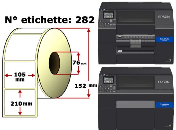 Etichette per EPSON Colorworks C6500 Ae/Pe